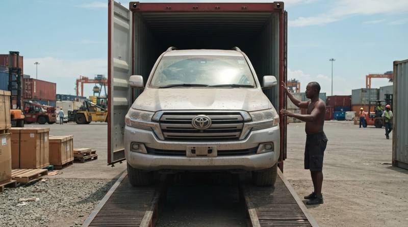 Loading at the port — UAE to Nigeria